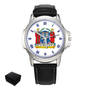 【送料無料】dublin coat of arms ireland gents mens wrist watch gift engraving