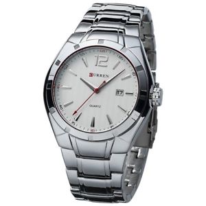 【送料無料】2017 curren quartz full steel vogue casual watch men business male relojes h