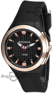 hokushinの【送料無料】analog xonix wristwatch for women, big case, silicone strap, waterproof｜アングル2