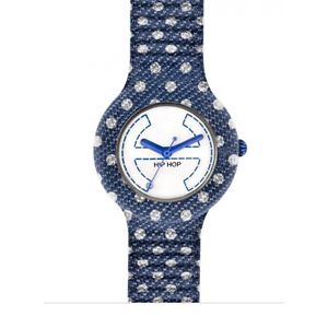 【送料無料】hip hop pois orologio denim jeans blu hwu0403 blue watch small cassa 32 mm