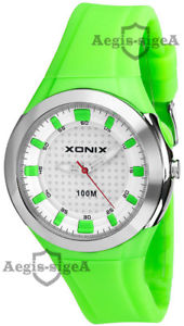 hokushinの【送料無料】analog xonix wristwatch for women, big case, silicone strap, waterproof｜アングル3