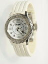 【送料無料】folli follie womens wf5t003 watch white rubber strap crystal bezel date