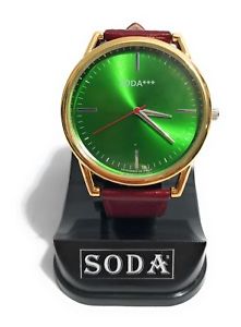 【送料無料】orologio soda vintage inox 43 mm quadrante green cint brown pelle soda6 【送料無料】orologio soda vintage inox 43 mm quadrante green cint brown pelle soda6