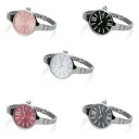 【送料無料】orologio donna hoops cherie midi bracciale acciaio colorato rosa nero bianco