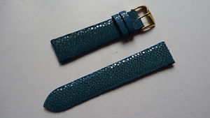 【送料無料】bracelet galuchat couleur bleu ciel 20mmx18mm neuf