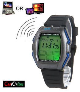 【送料無料】orologio telecomando polso digitale touch screen multifunzioni tv dvd cronografo