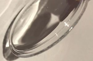 【送料無料】crystal, plastic, vintage case chronograph clamshell brevet 310x344