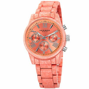 【送料無料】womens akribos xxiv ak929pch 24 hour indicator marble design bracelet watch 【送料無料】womens akribos xxiv ak929pch 24 hour indicator marble design bracelet watch