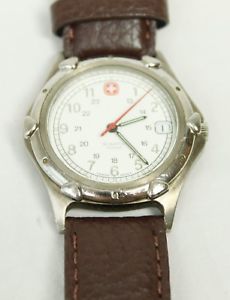 【送料無料】quartz 100m swiss made stainless steel mineral crystal military base metal watch