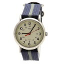 【送料無料】timex mens t2n654kw weekender slip thru blue analog nylon watch