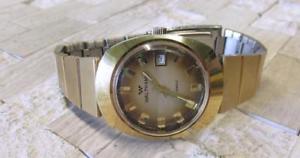vintage waltham mens gp wristwatch with date window ~ 17jewels 11e7707