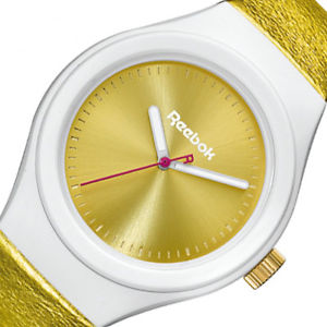 【送料無料】reebok icon sparks womens analog watch golden leather strap rcispl2pwl2gp