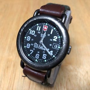 【送料無料】vintage swiss army microsoft ice men analog quartz watch hour~date~ batter 【送料無料】vintage swiss army microsoft ice men analog quartz watch hour~date~ batter