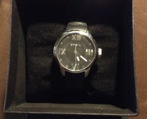 【送料無料】breil orologio uomo usato come nuovo mai indossato cinturino pelle nera