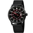 yzmens august steiner as8223bk three hand movement date mesh bracelet watch