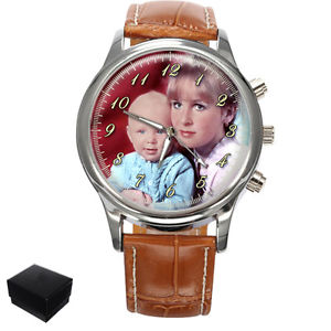 【送料無料】personalised custom gents wrist photo watch engraving valentines day gift