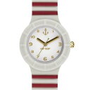 【送料無料】orologio hip hop summer edition hwu0793 small 32mm silicone bianco rosso