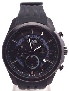 ̵pulsar on the go collection chronograph pt3527 quartz pulsar watch mens