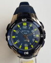 【送料無料】orologio monny e ros italia big 100 mt 48 mm quartz silver blue top(2)