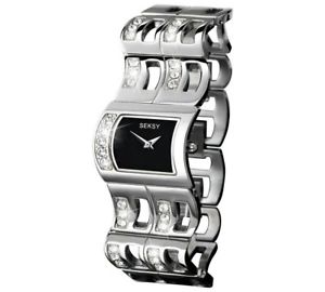 【送料無料】seksy ladies stainless steel bracelet watch 4722snp