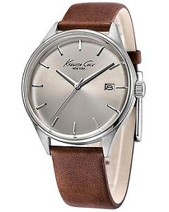 【送料無料】kenneth cole gents leather strap watch kcnp kc10029305