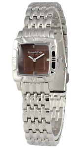 【送料無料】kenneth cole york womens brown analog watch steel bracelet kc4469