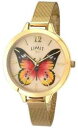 limit womens secret garden gold mesh butterfly 627673 watch※注意※NYからの配送になりますので2週間前後お時間をいただきます。人気の商品は在庫が無い場合がございます。ご了承くださいませ。サイズの種類の商品は購入時の備考欄にご希望のサイズをご記載ください。　携帯メールでの登録ですと楽天からのメールが届かない場合がございます。