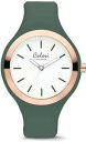 【送料無料】colori macaron greenpink bezel 44mm watch(2)