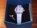 【送料無料】watch montre uhr jacques lemans 11571 strass lady femme pink 10atm leather cuir