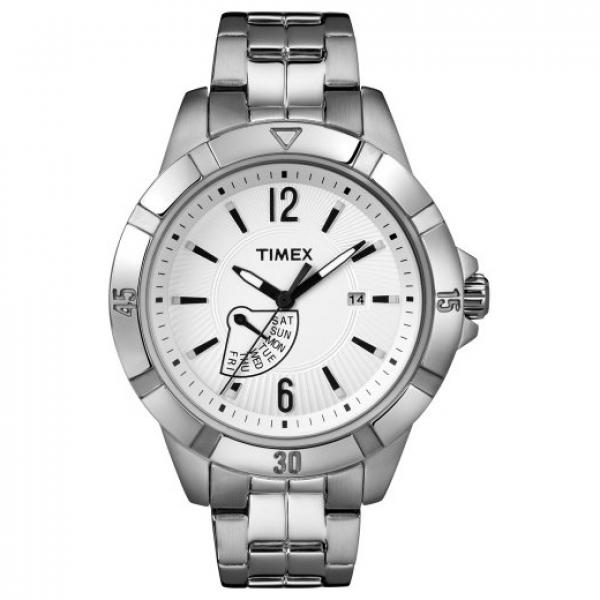 【送料無料】orologio donna timex classic bracciale acciaio nero bianco classico sub 50mt