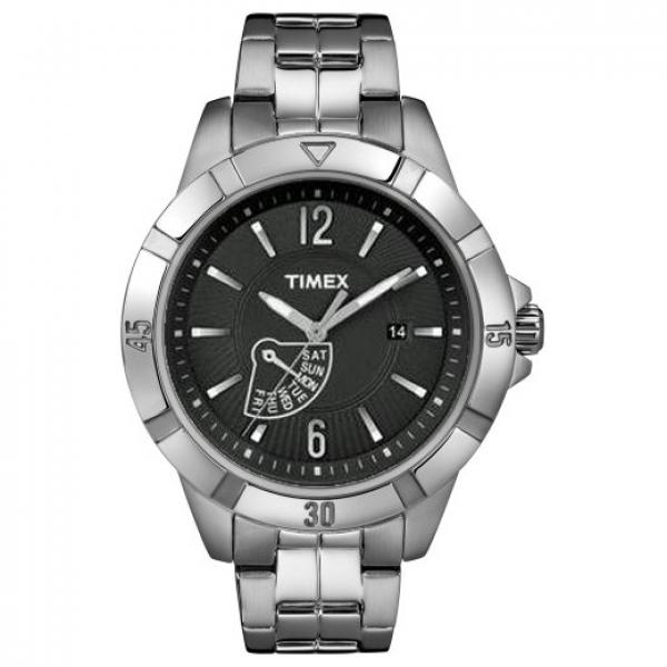 【送料無料】orologio donna timex classic bracciale acciaio nero bianco classico sub 50mt