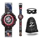 【送料無料】flik flak kinderuhr zorro flsp009 analog textil schwarz(2)