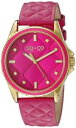 【送料無料】soamp;co york womens 52012 soho quartz pink quilted leather strap watch(2)