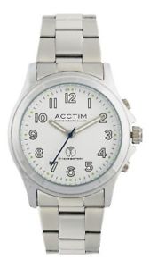 【送料無料】acctim 60242 luminoso radio controlled gents wrist watch on ss braceletour ref2