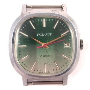 【送料無料】vintage soviet poljot windup watch ussr 70s serviced *in us*1176