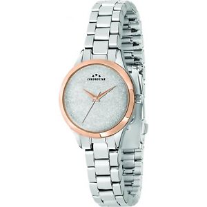 【送料無料】orologio chronostar shimmer donna r3753279505 bicolore glitter watch oro rosa