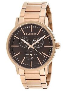 【送料無料】everest mens es30068 multi function watch rose gold tone brown 【送料無料】everest mens es30068 multi function watch rose gold tone brown