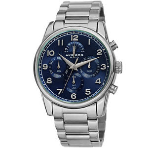 【送料無料】mens akribos xxiv ak1042ssbu chronograph silver stainless steel bracelet watch 【送料無料】mens akribos xxiv ak1042ssbu chronograph silver stainless steel bracelet watch