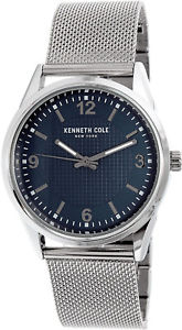 【送料無料】kenneth cole york 10030779 mens blue analog round watch steel mesh bracelet 【送料無料】kenneth cole york 10030779 mens blue analog round watch steel mesh bracelet