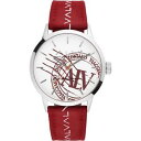 【送料無料】orologio donna alv by alviero martini alv0053 pelle tessuto rosso bianco