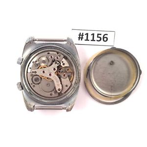 【送料無料】vintage poljot signal, manual alarm wrist watch, ussr, 1156