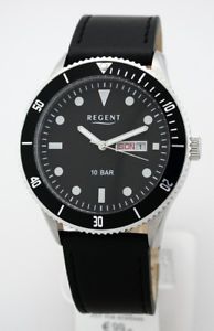 【送料無料】sportliche regent day date herrenuhr 10 bar wr uvp* 99,00 eur