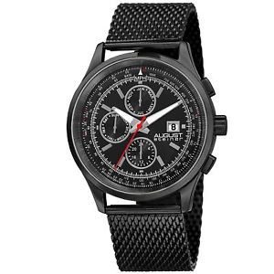 【送料無料】mens august steiner as8194bk two time zone date tachymeter mesh bracelet watch 【送料無料】mens august steiner as8194bk two time zone date tachymeter mesh bracelet watch