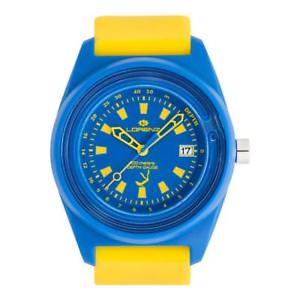 【送料無料】orologio lorenz 30033dd silicone giallo blu profondimento sub 100mt