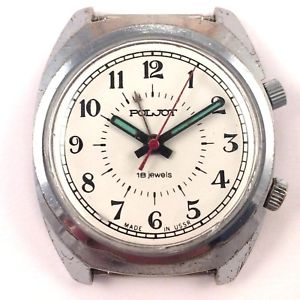【送料無料】vintage poljot signal, manual alarm wrist watch, ussr, 1156 【送料無料】vintage poljot signal, manual alarm wrist watch, ussr, 1156