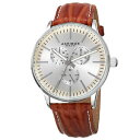 【送料無料】mens akribos xxiv ak838br military time date complication quartz strap watch(2)
