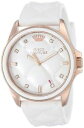 ジューシークチュール 【送料無料】nib juicy couture womens stella white quilted silicone strap watch 40mm 1901102