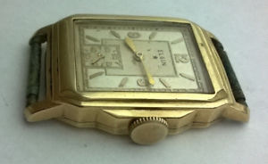 【送料無料】vintage art deco elgin 14k gol