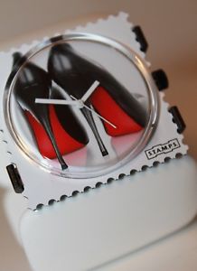 【送料無料】stamps uhr high heels 100141 stamps belta oval white neu original