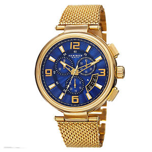 【送料無料】mens akribos xxiv ak772ygbu swiss chronograph goldtone stainless steel watch 【送料無料】mens akribos xxiv ak772ygbu swiss chronograph goldtone stainless steel watch